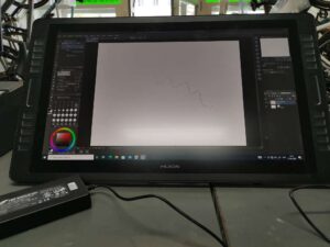 Kamvas Studio 22 Drawing Monitor und All in one PC | Rechnung |  Kabel und Stift | Zustand: Gut