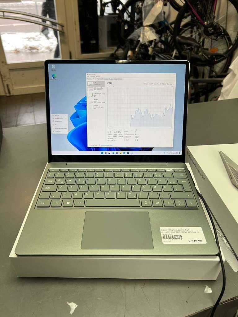 Microsoft Surface Laptop Go 2 | i5-1135G7 | 8GB RAM | 128GB SSD | intel iris (R) Xe | mit Originalverpackung | Zustand: Sehr Gut