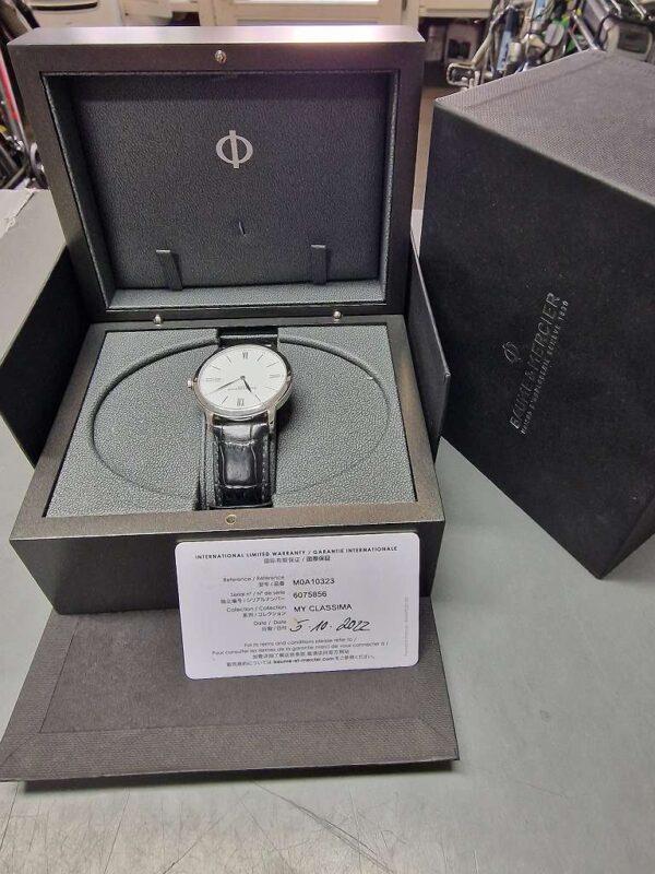 Baume und Mercier Herrenuhr Classima  | MOA10323 | 1  | Rechnung und Zertifikat in mit Originalverpackung | Zustand: Wie Neu
