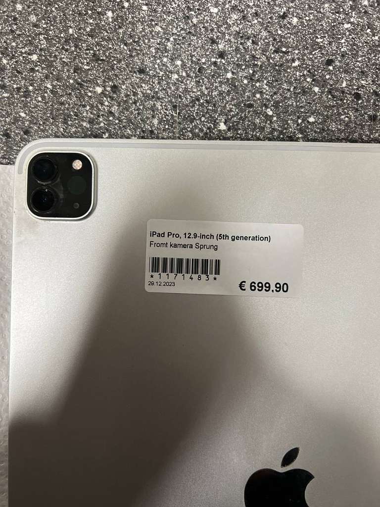 iPad Pro, 12.9-inch (5th generation) | Front kamera Sprung | Zustand: In Ordnung – Bild 3