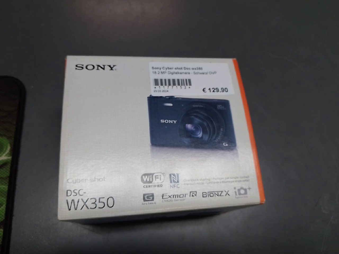 Sony Cyber-shot Dsc-wx350 | 18.2 MP Digitalkamera - Schwarz | mit Originalverpackung | Zustand: Sehr Gut