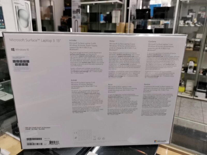 Microsoft Surface Laptop 3 13.5Zoll  |  Mattschwarz | Core I5-1035g7 |  8gb Ram | 256gb Ssd | De Business 1 Jahr Garantie  |  mit Originalverpackung  | Zustand: Neu – Bild 2