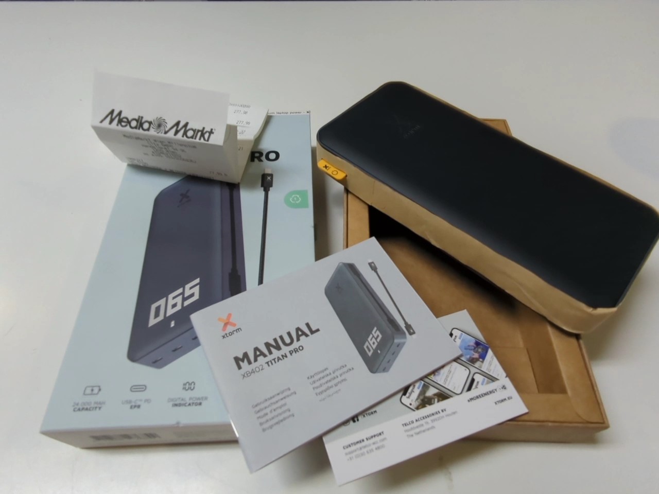Xtorm XB402 Titan Pro Power Bank 140W | mit Originalverpackung | Mit Rechnung von Mediamarkt | Zustand: Wie Neu – Bild 3