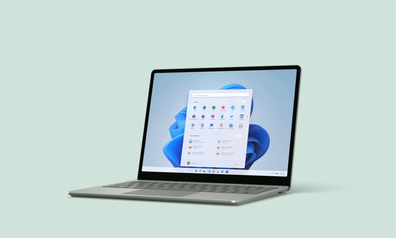 Notebook Microsoft Surface Laptop Go 2 Platin | Core i5-1135G7 | 8GB RAM | 128GB SSD | DE | Zustand: Sehr Gut – Bild 5