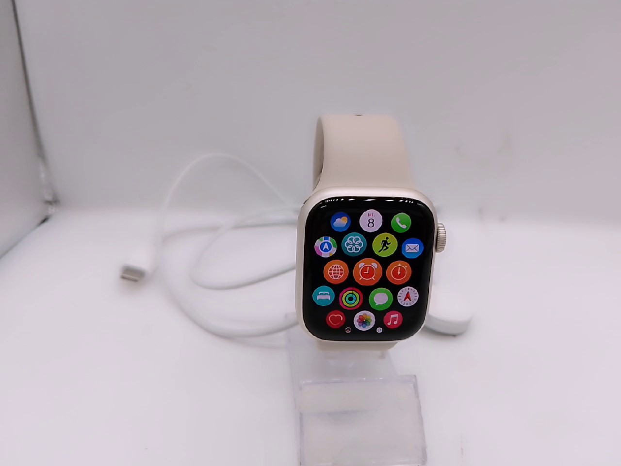 Apple Watch Series 8 (GPS + Cellular) 41mm | mit Ladegerät | Akku 100% | Zustand: Sehr Gut – Bild 2