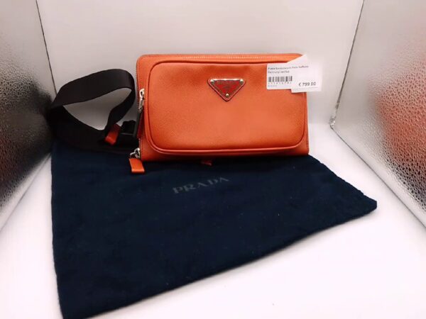 Prada Bandoliera In Pelle Saffiano | Rechnung |  zertifikat | Zustand: Sehr Gut