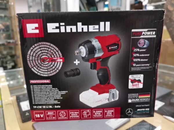 Einhell Te-cw 18 Li Bl Akku-schlagschrauber Solo | mit Originalverpackung  | Zustand: Neu – Bild 2