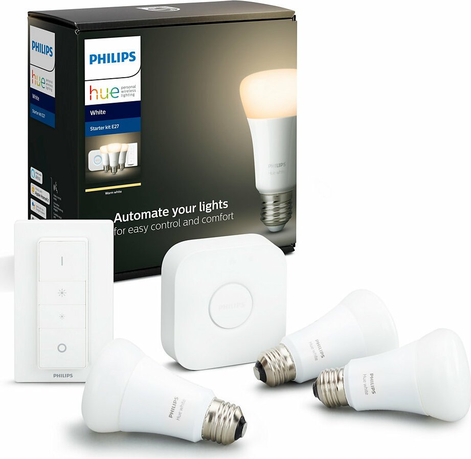 Philips Hue White E27 9w Starter-kit | mit Originalverpackung | Zustand: Neu