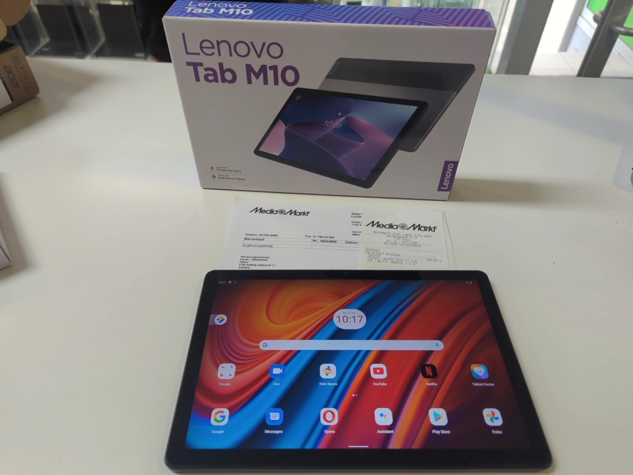 Lenovo Tab M10 3rd Gen 64GB Wifi | Mit Verpackung | Rechnung von Mediamarkt | Zustand: Wie Neu – Bild 2