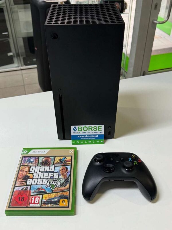 Xbox Series X - 1TB + GTA V | Mit Verpackung  | Zustand: Wie Neu | Farbe: schwarz