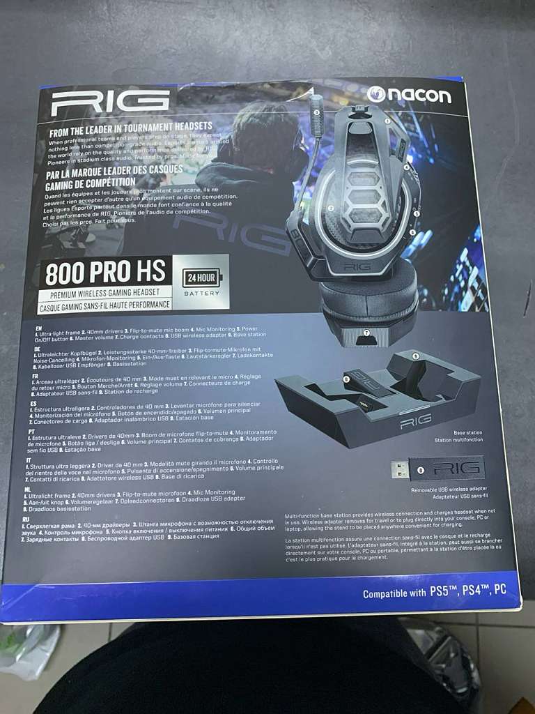 Gaming-Headset Nacon Rig 800 Pro Hs | mit Originalverpackung neu | Zustand: Neu – Bild 2