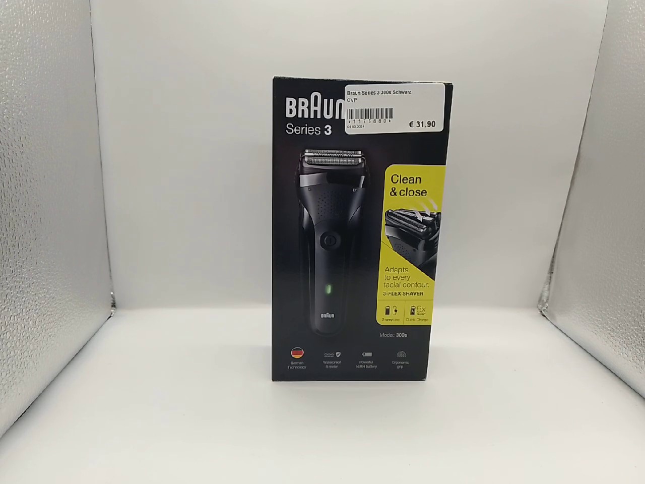 Braun Series 3 300s Schwarz | mit Originalverpackung | Zustand: Neu