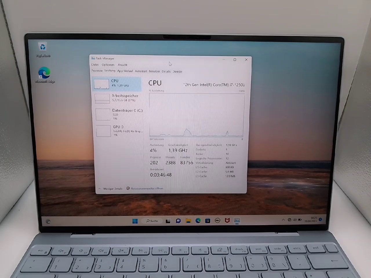 Dell XPS P153G | I7-1250U | 16GB RAM | 512GB SSD intel Iris Xe Graphics 8G | +mit Ladegerät | Zustand: Sehr Gut – Bild 2