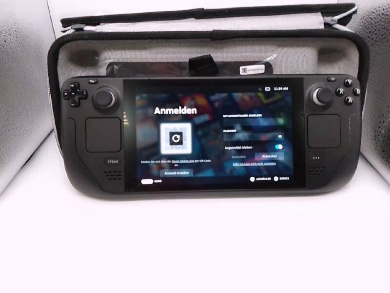 Valve Steam Deck - 512GB LCD | Tasche +mit Ladegerät | Zustand:: Sehr Gut | Farbe: schwarz