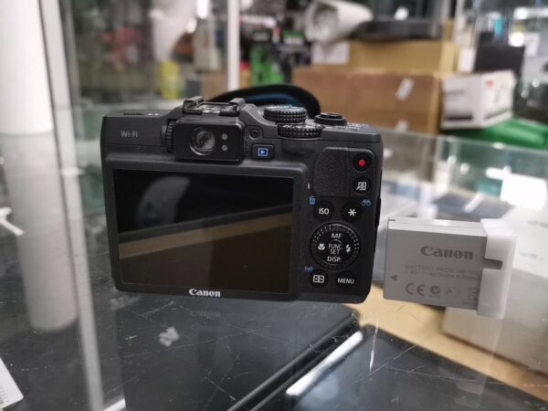 Canon PowerShot G16 schwarz | Mit akku mit lad Tasche Hama  | Zustand: Gut – Bild 3
