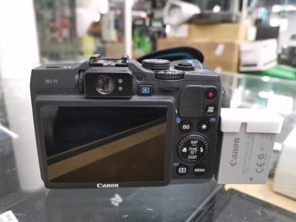 Canon PowerShot G16 schwarz | Mit akku mit lad Tasche Hama  | Zustand: Gut – Bild 4