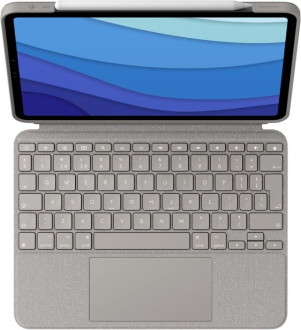 Logitech Combo Touch, Keyboarddock Für Apple Ipad Pro 11" 2020 / 2021, Sand, De | mit Originalverpackung | Zustand: Neu – Bild 2
