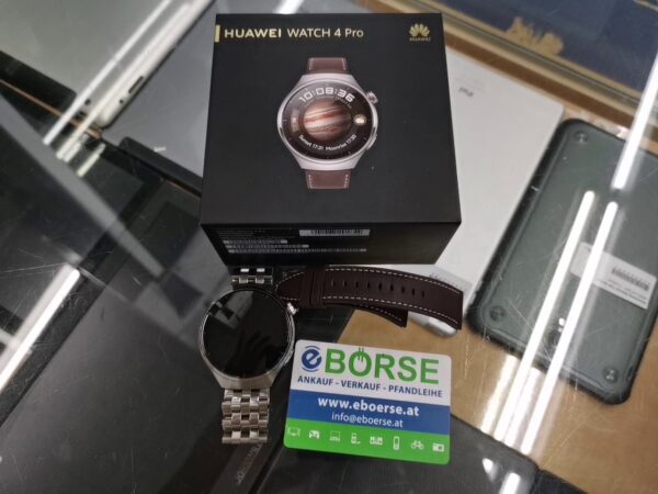 Huawei Watch 4 Pro Dark Brown Leather Strap | mit Originalverpackung  |  2 Armbenda Mit rechnung  | Zustand: Wie Neu
