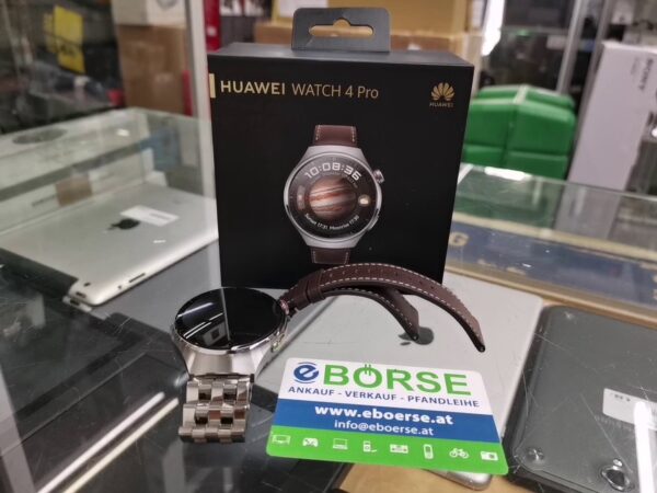 Huawei Watch 4 Pro Dark Brown Leather Strap | mit Originalverpackung  |  2 Armbenda Mit rechnung  | Zustand: Wie Neu – Bild 2