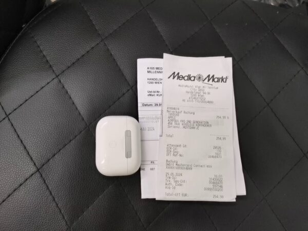 Airpods Pro 2. Gen | mit org. Rechnung vom 29.05.2024 | Zustand: Sehr Gut – Bild 2
