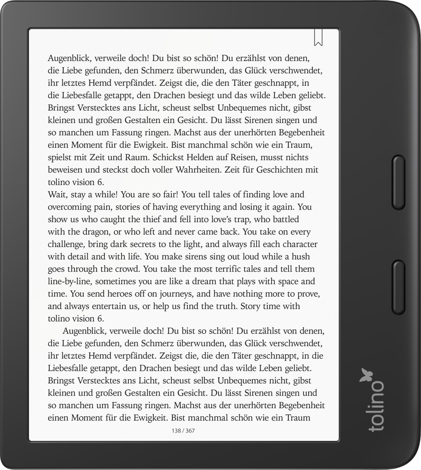 Tolino Vision 6 | mit Originalverpackung | Zustand: Neu – Bild 2