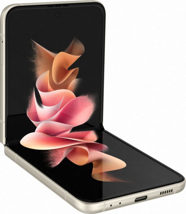 Samsung Galaxy Z Flip 3 5G 256GB Phantom Cream | SimLock: Frei | Zustand: Sehr Gut | Farbe: Cream – Bild 4