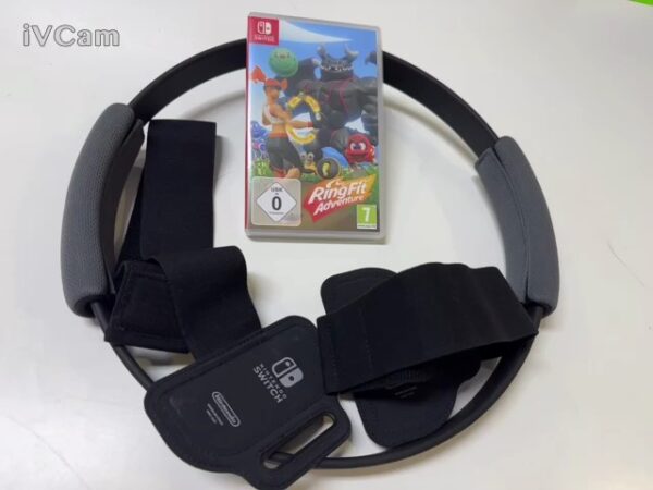 Nintendo Switch Spiel Ring Fit Adventure mit Ring und Beingurt | Zustand: Gut | Farbe: schwarz – Bild 2