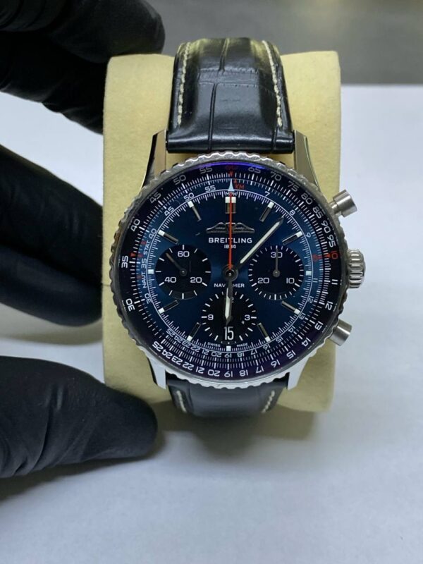 Breitling Navitimer B01 Chronograph 41  | Ziffernblatt Blau Herren Armbanduhr | Zustand: Sehr Gut