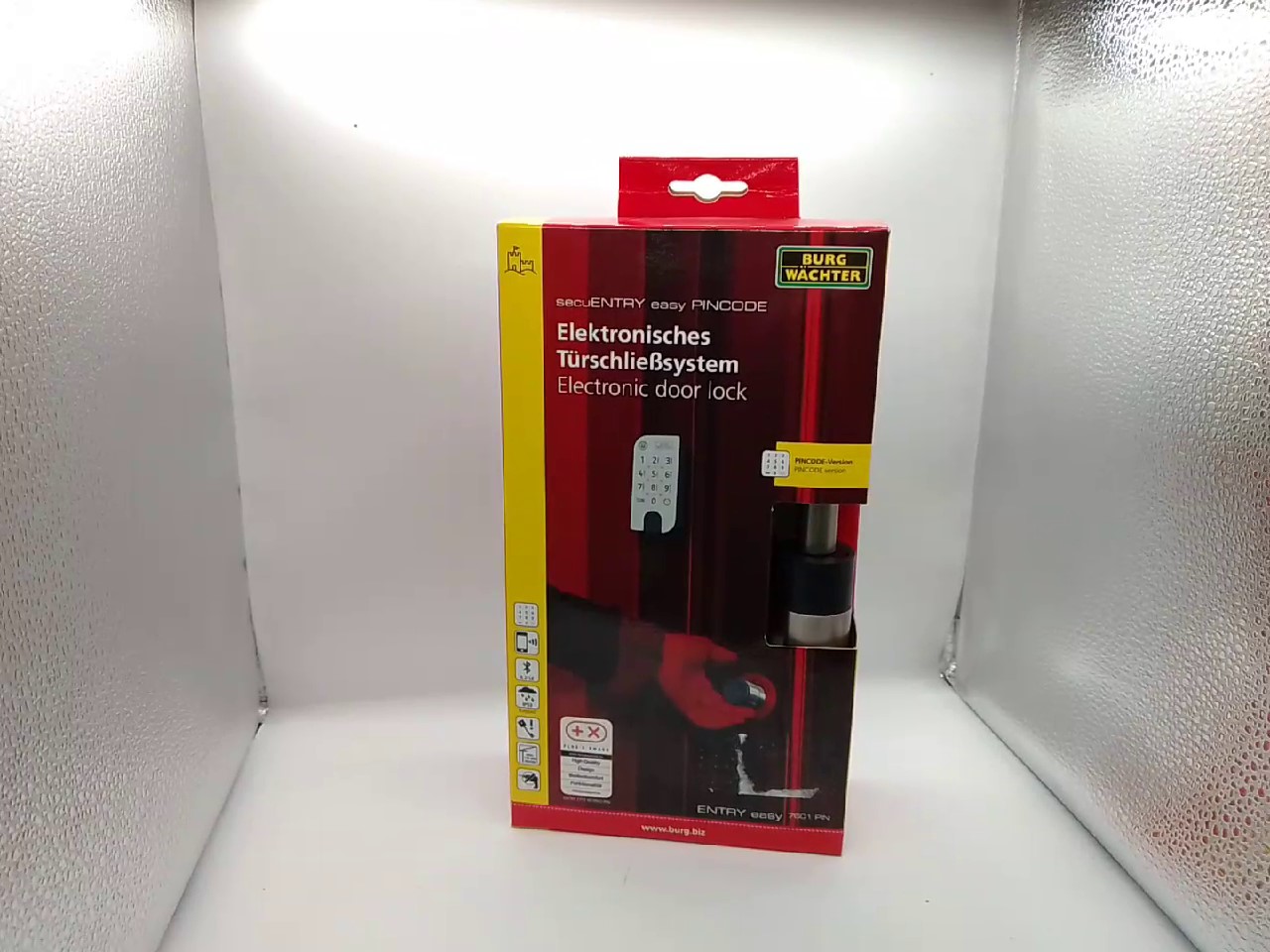 Burg Wächter secuEntry easy 7601 PIN Türschlosselektronik | Electronic Door Lock | Elektronisches Türschließsystem | Zustand: Neu – Bild 2