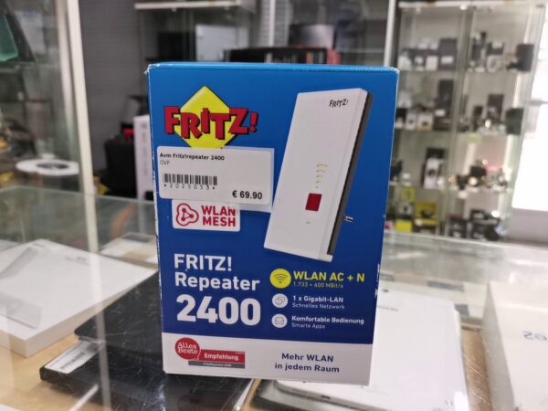 Avm Fritz!repeater 2400 | mit Originalverpackung | Zustand: Wie Neu – Bild 3