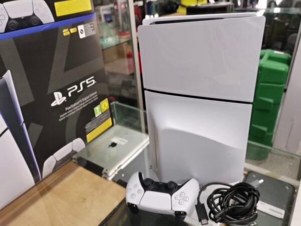 Sony PS5 Slim 1TB Disc Edition | mit Originalverpackung  |  Mit Controller  | Zustand: Wie Neu | Farbe: weiss – Bild 3