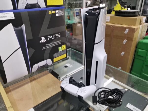 Sony PS5 Slim 1TB Disc Edition | mit Originalverpackung  |  Mit Controller  | Zustand: Wie Neu | Farbe: weiss – Bild 4