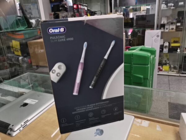 Oral-b Pulsonic Slim Luxe 4900 Schwarz/rosegold + 2. Handstück | Zustand: Neu – Bild 3