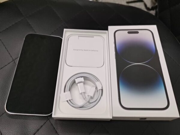 iPhone 14 Pro 256GB | mit Originalverpackung Bateriezustand 89% | SimLock: Frei | Zustand: In Ordnung | Farbe: weiss – Bild 4