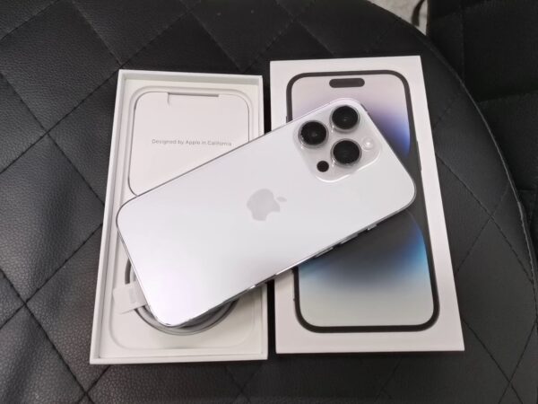 iPhone 14 Pro 256GB | mit Originalverpackung Bateriezustand 89% | SimLock: Frei | Zustand: In Ordnung | Farbe: weiss – Bild 5