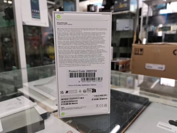 iPhone 15 Pro Max 256GB | mit Originalverpackung | SimLock: Frei | Zustand: Neu | Farbe: Black Titanium – Bild 3