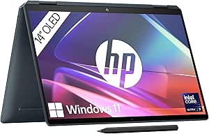 Hp Spectre X360 2-in-1 14-eu0174ng, Nightfall Black, Core Ultra 7 155h,1 tb ssd  |  mit Originalverpackung 32GB RAM | 1TB SSD | DE von uns zur Kontrolle geöffnet mit stift !! | Zustand: Neu