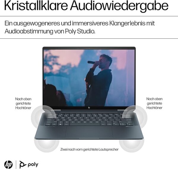 Hp Spectre X360 2-in-1 14-eu0174ng, Nightfall Black, Core Ultra 7 155h,1 tb ssd  |  mit Originalverpackung 32GB RAM | 1TB SSD | DE von uns zur Kontrolle geöffnet mit stift !! | Zustand: Neu – Bild 2