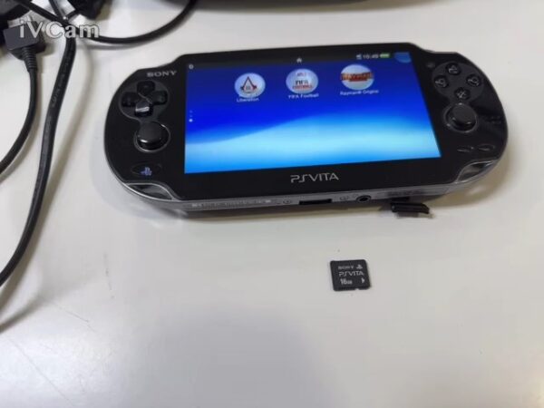 Sony Playstation Vita - Model Pch-1004 + Rayman Origins | Mit Ladegerät  |  Hülle  |  Speicherkarte 16GB  | Zustand: Sehr Gut | Farbe: schwarz – Bild 5