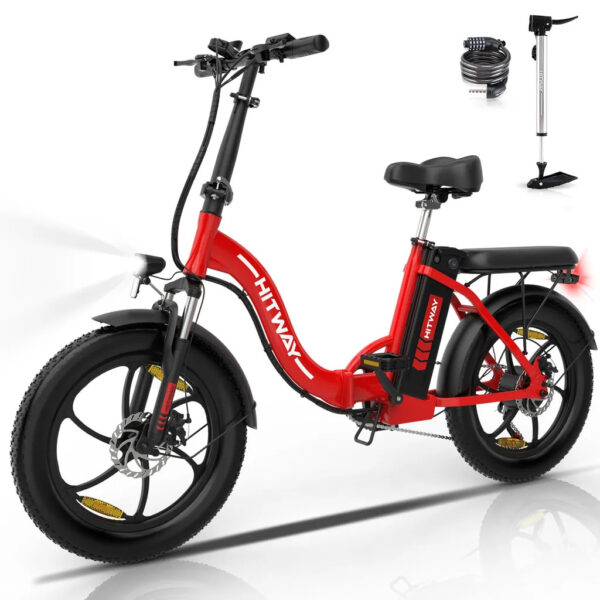 HITWAY E Bike Elektrofahrrad 20'' Fat Tire E-Fahrrad klapprad, | Mit mit Ladegerät  | +2 schlüssel  | +AKKU   | Rechnung per E.mail geschickt (auf desktop)