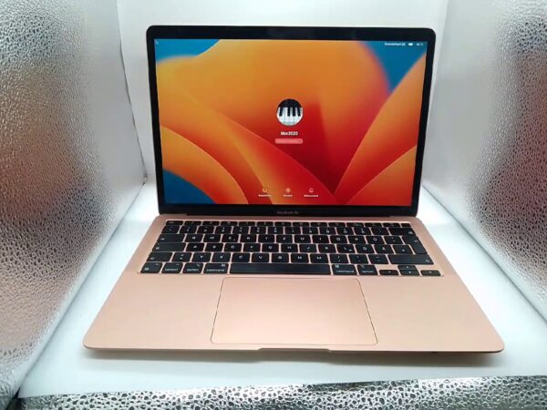 Macbook Air (m1, 2020) DE, Rose-Gold | 8Gb Ram | 256Gb SSD | ohne Ladegerät | Zyklen 118 | Plastik teil Sprung (Sieh Foto) | Zustand: Gut – Bild 2