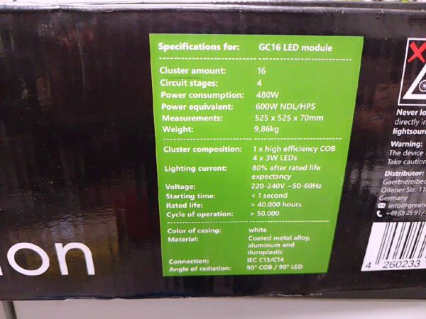 Greenception Led Cluster Gc 16 480w | mit Originalverpackung |  | Zustand: Wie Neu – Bild 5