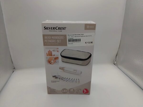 Silvercrest Personal Care  | mit Originalverpackung | Akku-Maniküre-Pediküre-Set mit 10 Aufsätzen | Zustand: Neu