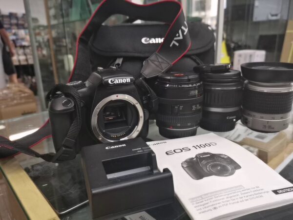 Canon Eos 1100  | Tasche | 3 x Objektive | Zustand: Gut – Bild 2