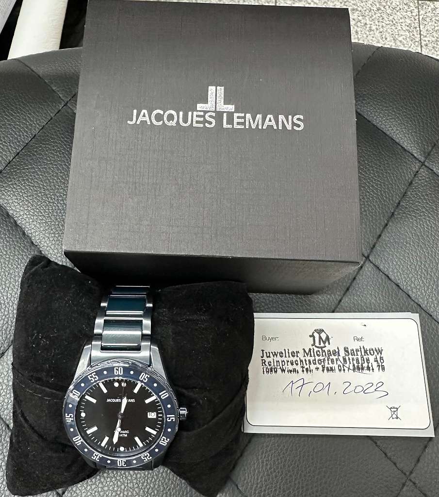 Jacques Lemans Keramikuhr »liverpool, | mit Originalverpackung | Zustand: Sehr Gut – Bild 2