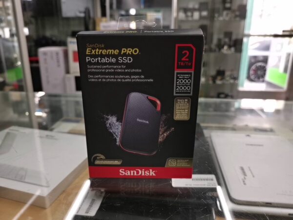 Sandisk Extreme Pro v2 2TB | mit Originalverpackung Portable SSD V2 2TB | USB-C 3.2 | Zustand: Neu – Bild 2
