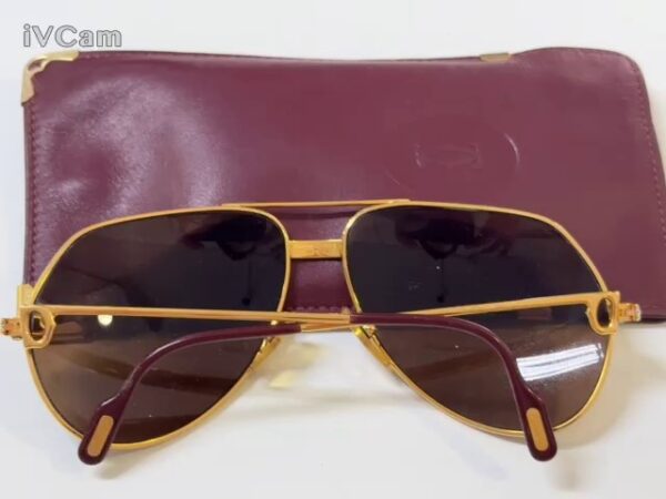 Cartier Vendome Santos Sonnenbrille | Mit Etui – Bild 3