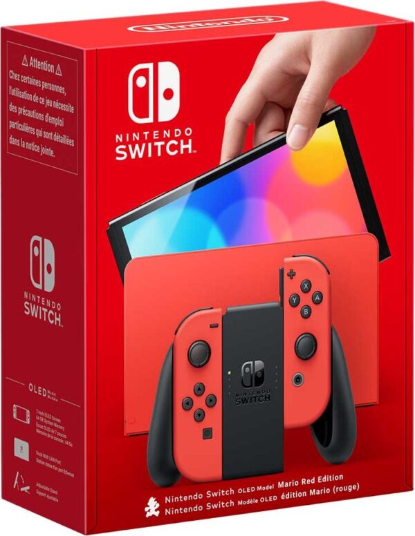 Nintendo Switch OLED Rot | Mit Verpackung  |  Rechnung von Mediamarkt von 15.2.24 | Zustand: Wie Neu | Farbe: schwarz