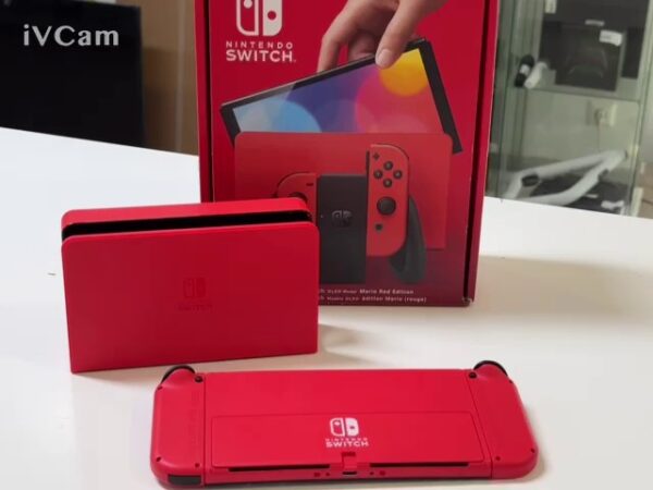 Nintendo Switch OLED Rot | Mit Verpackung  |  Rechnung von Mediamarkt von 15.2.24 | Zustand: Wie Neu | Farbe: schwarz – Bild 3