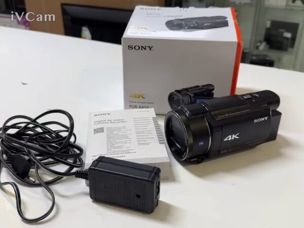 Sony Fdr-ax53 4k Camcorder Ultra Hd  | Mit Verpackung  |  Ladegerät  | Zustand: Sehr Gut – Bild 2